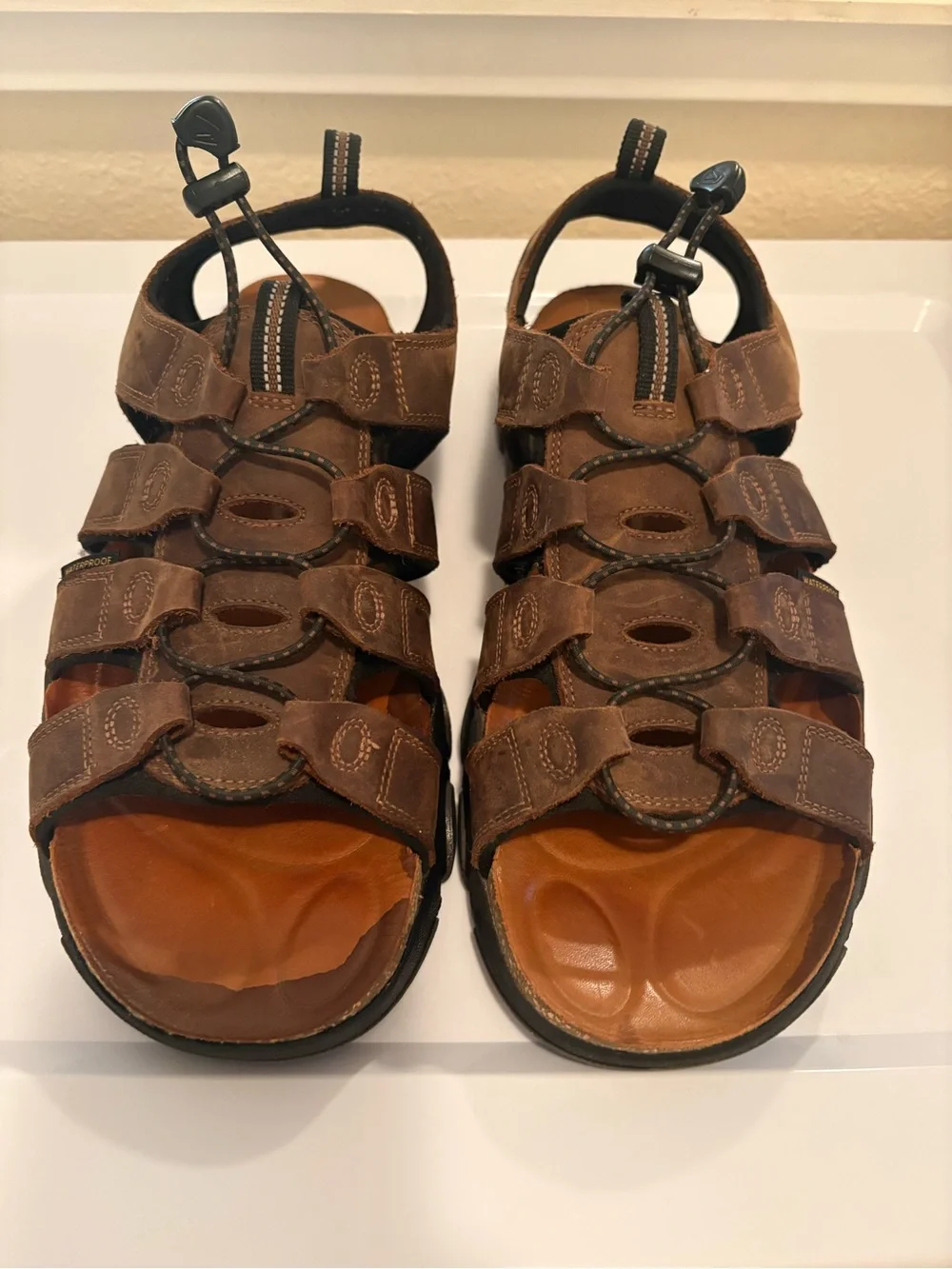 Keen Brown Multi-Strap Leather Sport Sandals